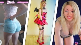 C9 Sneaky Cosplay REACTIONS. Amouranth On Her Clothing Choices. Making Girls WATER FOUNTAIN?!
