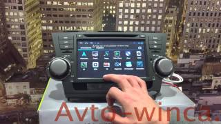 Магнитола Winca s150 на Toyota Highlander / Multimedia system for Toyota Highlander
