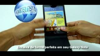 Capa de Couro Premium Sintetico para Samsung Galaxy Note i9220 N7000