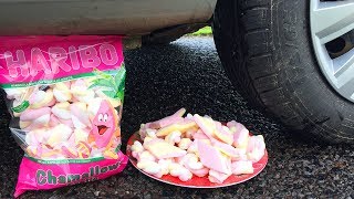 Crushing Crunchy & Soft Things by Car! Experiment Car vs Coca Cola, Fanta, 7 Up