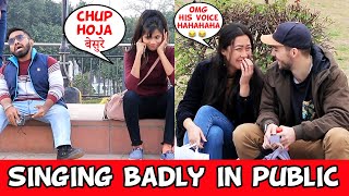 Singing Badly in Public Prank | Guddu ke Pranks