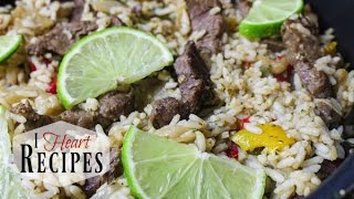 Steak Fajita Skillet - I Heart Recipes