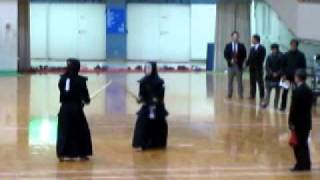 H23西部日本剣道大会 男子準決勝1 ありた道場対川﨑設備 副将大将
