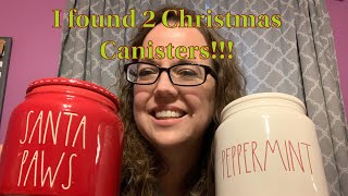 Rae Dunn Hunt with me at Home Goods & TJ Maxx // Christmas Canister Haul