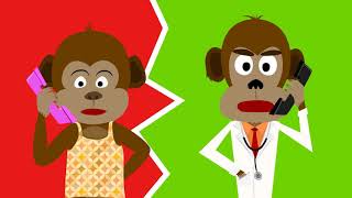 Five Little Monkeys | Jumping Monkeys