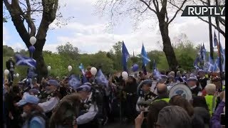 Scottish independence march in Glasgow