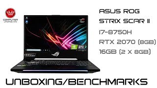ASUS ROG Strix Scar II  (RTX 2070 8GB) | Quick Unboxing & Benchmarks