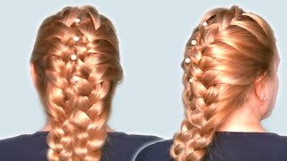 Вечерняя Прическа на Средние Волосы Своими Руками| Видео 2014| Evening Hairstyle for Medium Hair
