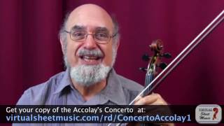 How to Study the Accolay Concerto - Music Video Lesson Preview