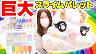 【超巨大】プープシースライムパレット作ってみた【スライムキット】サプライズトイ DIY Poopsie Slime アジーンTV