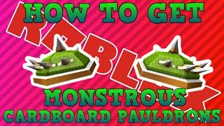 How to Get the Monstrous Cardboard Pauldrons | Roblox Imagination Event 2017