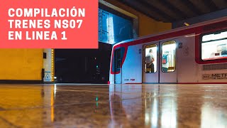 Metro de Santiago | Recopilación Trenes CAF NS-07 en L1