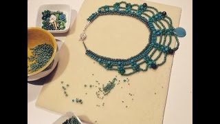 Passo a Passo de Maxi Colar Turquesa