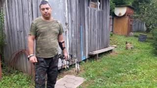 Отстрел самодельной стрелы и катушки для БоуФишинга или охоты на воде.