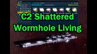 C2 Shattered Wormhole Living - Easy ISK? - EVE Online Live
