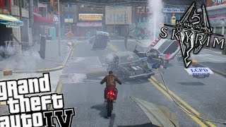 GTA IV - Skyrim Fus Ro Dah (Shout Mod)