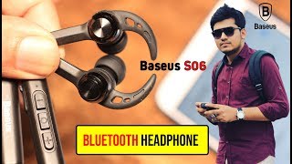 Baseus S06 Neckband Bluetooth Earphone Wireless headphone