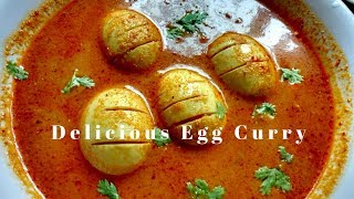Egg curry South Indian Style || Egg curry using simple ingredients | Easy Egg curry Recipe