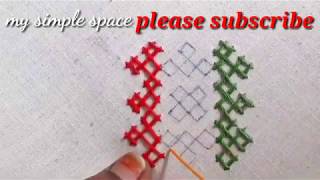 Hand Embroidery:Sindi Hand Embroidery Design Stitching||Kutch Work Stitching||GujratiStitchDesign-40