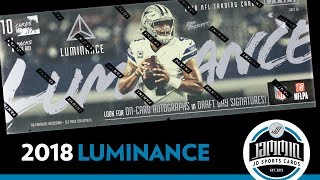 2018 Panini Luminance Football Hobby Box - 3 Autos per Box!