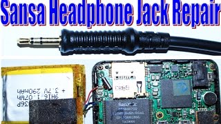 HOW TO OPEN AND FIX REPAIR SANSA CLIP HEADPHONE JACK