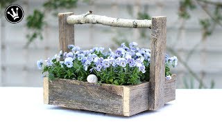 DIY - Kiste mit Griff aus altem Holz selber machen | Upcycling | Geschenkidee für Muttertag | How to
