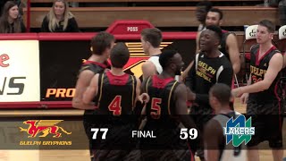 Guelph Gryphons vs Nipissing Lakers - Men's Basketball Highlights