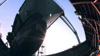 Ford (CVN 78) Flight Deck Timelapse