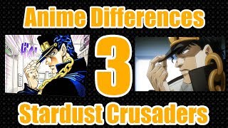 Jojo Anime & Manga Differences Part 3 - Stardust Crusaders