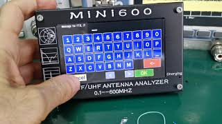 MINI 600 ANTENNA ANALYZER NEW EU1KY FIRMWARE VER 1 0A  28 GIU 2019