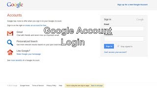 google login - gmail login - google account sign in | Sign in to Google Account