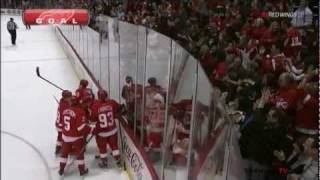 Pavel Datsyuk Scores With 5 Seconds Left 2/17/12