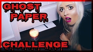 SCARY GHOST PAPER CHALLENGE AT 3AM!!