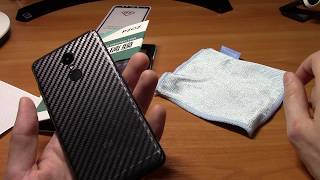Пленка карбон и Стекло с рамками PZOZ Full "3D" Xiaomi Redmi 5 / Redmi 5 Plus (5+)