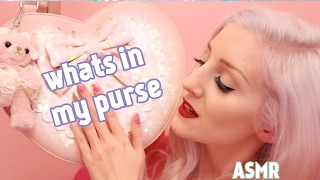 What's In My Purse? (ASMR soft spoken & tapping)