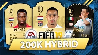MOST OVERPOWERED 200K HYBRID w/ IF Lozano + Depay,! FIFA 19 SQUAD BUILDER