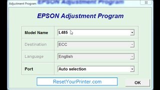 Reset Epson L380-L382-L383-L385-L485-L386 / Adjustment Program
