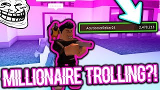 TROLLING A MILLIONAIRE IN ROBLOX JAILBREAK!! (I GOT REKT)