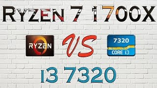 RYZEN 7 1700X vs i3 7320 - BENCHMARKS / GAMING TESTS REVIEW AND COMPARISON / Ryzen vs Kaby Lake