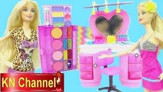 Đồ chơi trẻ em Búp bê Barbie tập 31 Tiệm làm tóc make up Hair Salon Kids toy