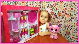 Посуда! Открываем детскую игрушечную посуду! С лисичкой Фокси! Обзор игрушек! | Златуня