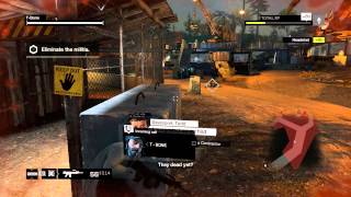 Watch Dogs - For The Portfolio: Race To T-Bone & Kill The Militia at Junkyard U-100, G106 & AC-AR