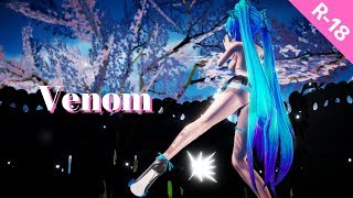 【MMD R-18】Venom / Micro Bikini Skirt Miku【紳士】
