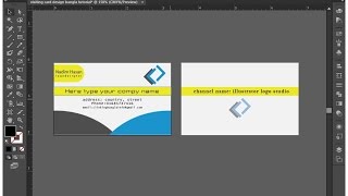 visiting card design bangla tutorial part 02 by illustrator logo studio|visiting card in bangla