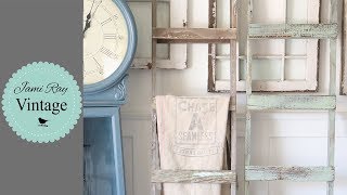 How To Build A Chippy Two Tone  Vintage Ladder From Salvage