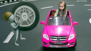 The wheels on the bus Nursery rhymes song for kids on the Indoor playground