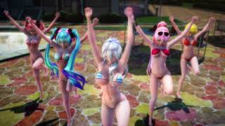 【MMD】TDA式改変Haku・Miku・Luka・Teto・Rinで【GENTLEMAN】【4KUHD 60fps】【紳士向け】