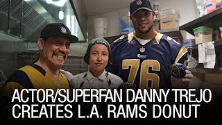 Actor/Superfan Danny Trejo Creates L.A. Rams Donut