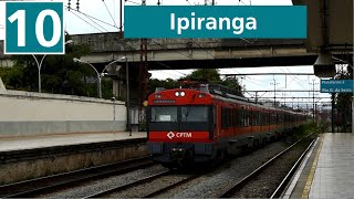 CPTM Linha 10 - Turquesa | Trens na estação Ipiranga