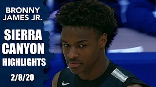 Bronny James, Sierra Canyon take on Andre Curbelo, Illinois commit for 2020 | Prep Highlights